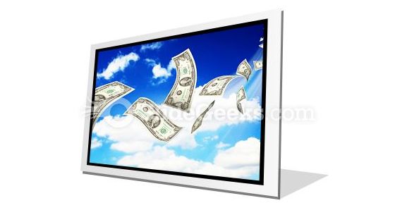 Dollar Bills Fly In Flocks PowerPoint Icon F Dollar Bills Fly In Flocks PowerPoint Icon F