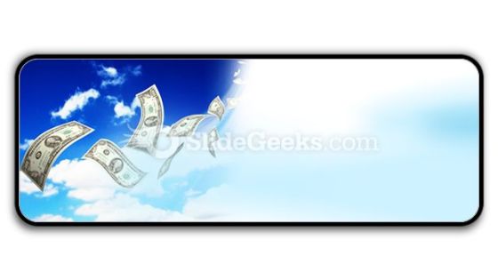 Dollar Bills Fly In Flocks PowerPoint Icon R Dollar Bills Fly In Flocks PowerPoint Icon R