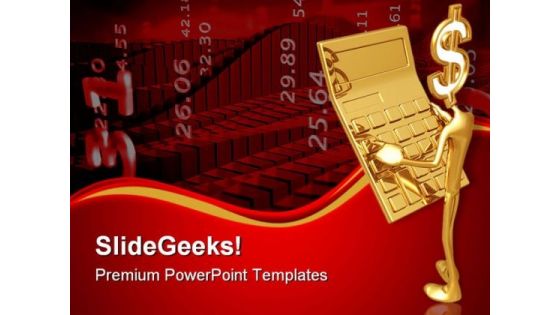 Dollar Calculator Business PowerPoint Themes And PowerPoint Slides 0611 Dollar Calculator Business PowerPoint Themes And PowerPoint Slides 0611