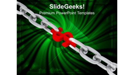 Dollar Chain Security PowerPoint Templates And PowerPoint Themes 1012 Dollar Chain Security PowerPoint Templates And PowerPoint Themes 1012
