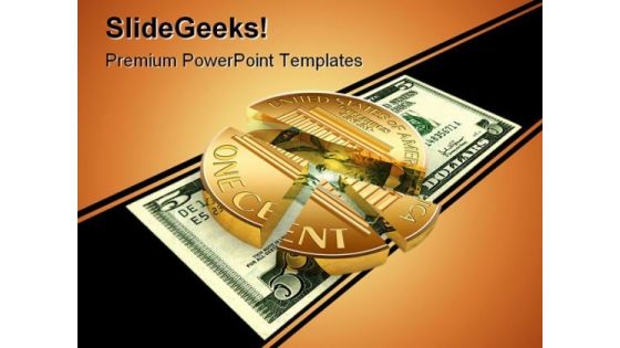 Dollar Chart Money PowerPoint Template 0610 Dollar Chart Money PowerPoint Template 0610