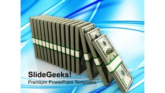 Dollar Dominoes Business PowerPoint Templates Ppt Backgrounds For Slides 0113 Dollar Dominoes Business PowerPoint Templates Ppt Backgrounds For Slides 0113