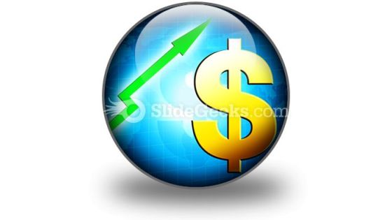 Dollar Increasing Value PowerPoint Icon C Dollar Increasing Value PowerPoint Icon C