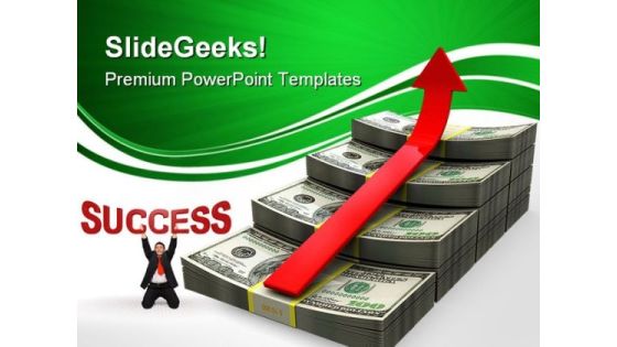 Dollar Ladder With Arrow Success PowerPoint Themes And PowerPoint Slides 0411 Dollar Ladder With Arrow Success PowerPoint Themes And PowerPoint Slides 0411