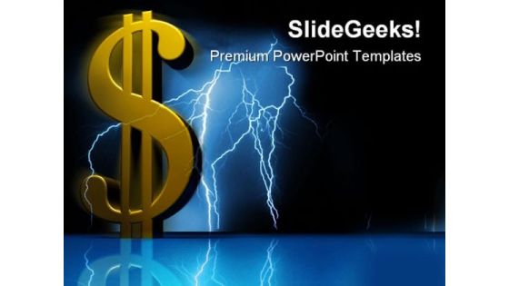 Dollar Sign Finance PowerPoint Template 0810 Dollar Sign Finance PowerPoint Template 0810