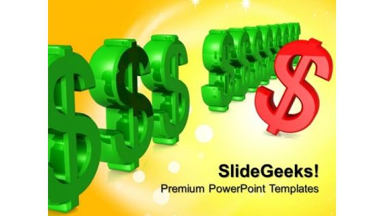 Dollar Stand Out From Crowd Leadership PowerPoint Templates And PowerPoint Themes 0912 Dollar Stand Out From Crowd Leadership PowerPoint Templates And PowerPoint Themes 0912