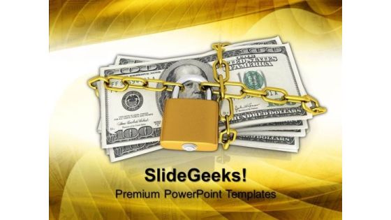 Dollars With Lock And Chain Money Investment PowerPoint Templates And PowerPoint Themes 1012 Dollars With Lock And Chain Money Investment PowerPoint Templates And PowerPoint Themes 1012
