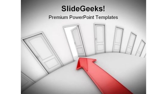 Door To Exit Metaphor PowerPoint Templates And PowerPoint Backgrounds 0711 Door To Exit Metaphor PowerPoint Templates And PowerPoint Backgrounds 0711