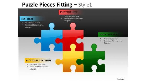Dowload Puzzle Diagram Charts For PowerPoint Slides And Hr Ppt