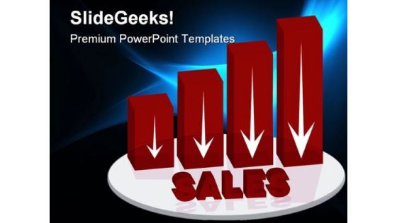 Down Sales Business PowerPoint Themes And PowerPoint Slides 0711 Down Sales Business PowerPoint Themes And PowerPoint Slides 0711