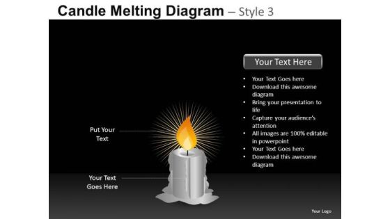 Download Burning Candle PowerPoint Templates Download Burning Candle PowerPoint Templates