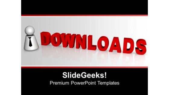 Downloads Icon Internet PowerPoint Templates Ppt Backgrounds For Slides 0113