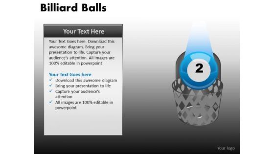 Dunked The Pool Ball PowerPoint Ppt Templates