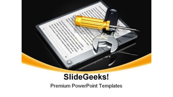 E Book Setup Internet PowerPoint Backgrounds And Templates 0111
