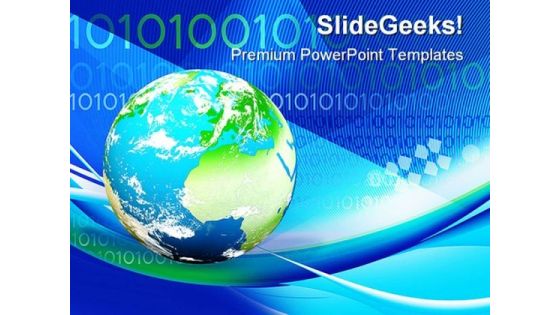 Earth And Binary Globe PowerPoint Templates And PowerPoint Backgrounds 0211 Earth And Binary Globe PowerPoint Templates And PowerPoint Backgrounds 0211