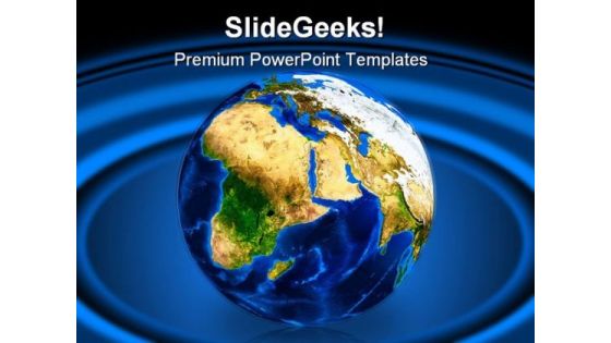 Earth Continents Globe PowerPoint Template 0810 Earth Continents Globe PowerPoint Template 0810
