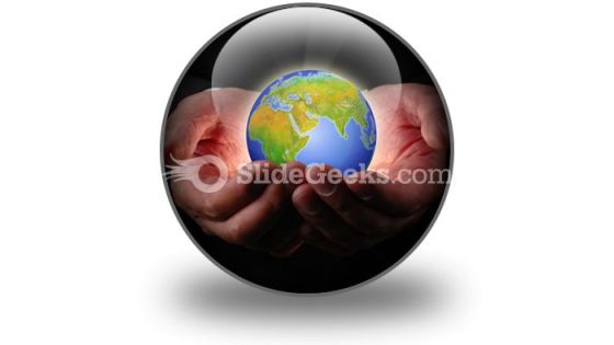 Earth In Hands PowerPoint Icon C Earth In Hands PowerPoint Icon C