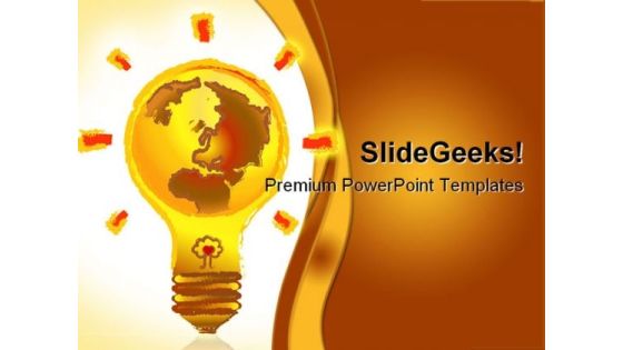 Earth Lamp Business PowerPoint Templates And PowerPoint Backgrounds 0211 Earth Lamp Business PowerPoint Templates And PowerPoint Backgrounds 0211