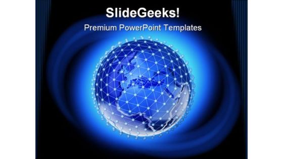 Earth Network Global PowerPoint Templates And PowerPoint Backgrounds 0411 Earth Network Global PowerPoint Templates And PowerPoint Backgrounds 0411