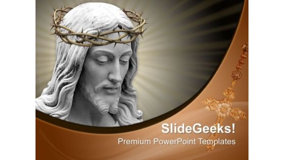 Easter Crown Of Thorns Cross Jesus PowerPoint Templates Ppt Backgrounds For Slides 0414 Easter Crown Of Thorns Cross Jesus PowerPoint Templates Ppt Backgrounds For Slides 0414