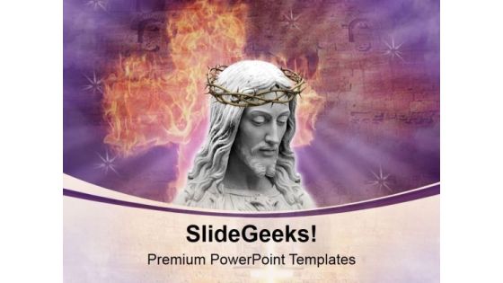 Easter Crown Of Thorns Jesus PowerPoint Templates Ppt Backgrounds For Slides 0414 Easter Crown Of Thorns Jesus PowerPoint Templates Ppt Backgrounds For Slides 0414