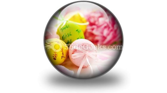 Easter Eggs And Spring Flowers PowerPoint Icon C Easter Eggs And Spring Flowers PowerPoint Icon C
