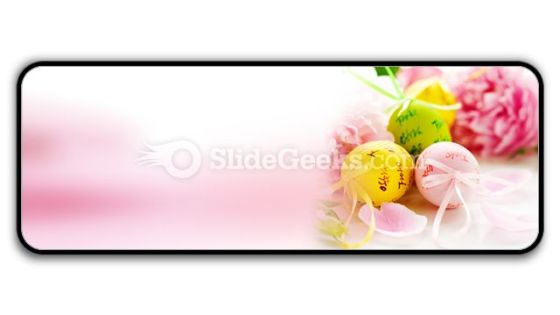 Easter Eggs And Spring Flowers PowerPoint Icon R Easter Eggs And Spring Flowers PowerPoint Icon R