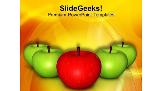 Eat Apple And Be Healthy PowerPoint Templates Ppt Backgrounds For Slides 0513 Eat Apple And Be Healthy PowerPoint Templates Ppt Backgrounds For Slides 0513