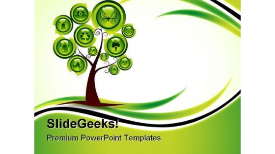 Ecology Tree Environment PowerPoint Templates And PowerPoint Backgrounds 0811