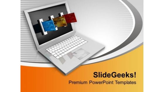 Ecommerce Laptop And Credit Card Internet PowerPoint Templates Ppt Backgrounds For Slides 0213 Ecommerce Laptop And Credit Card Internet PowerPoint Templates Ppt Backgrounds For Slides 0213