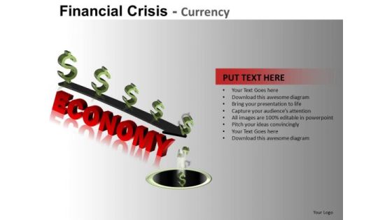 Economy Down The Drain PowerPoint Slides Economy Down The Drain PowerPoint Slides
