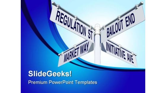Economy Signpost Metaphor PowerPoint Templates And PowerPoint Backgrounds 0811 Economy Signpost Metaphor PowerPoint Templates And PowerPoint Backgrounds 0811