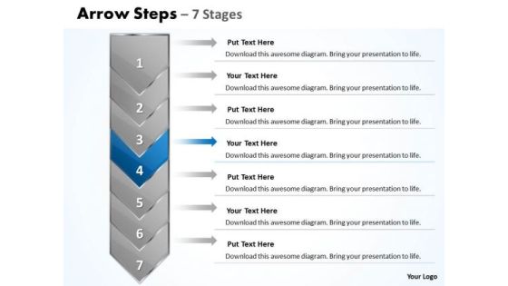 Editable Ppt Background Arrow 7 Stages 1 Project Management PowerPoint 5 Image