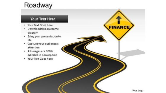 Editable Road Signs PowerPoint Road Slides And Templates