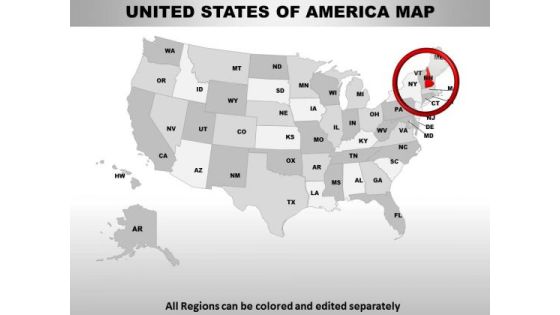 Editable Usa New Hampshire State PowerPoint Maps