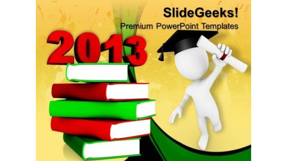 Education 2013 Books New Year Future PowerPoint Templates And PowerPoint Themes 0712