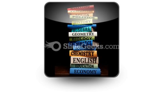 Education Study Books PowerPoint Icon S