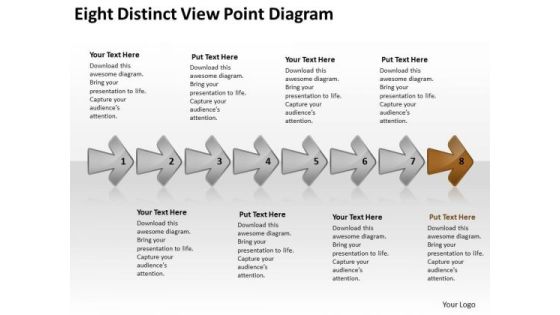 Eight Distinct View Point Diagram Business Flow Chart PowerPoint Free Slides Eight Distinct View Point Diagram Business Flow Chart PowerPoint Free Slides