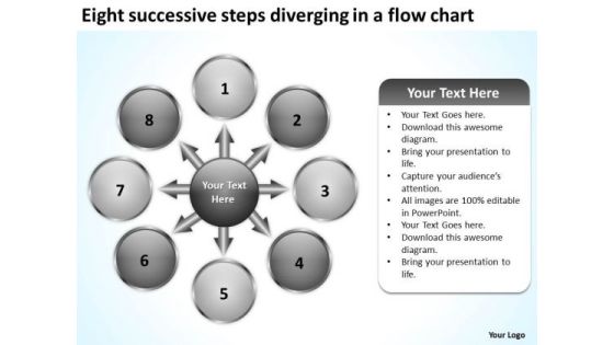 Eight Successive Steps Diverging A Flow Chart Cycle Motion Network PowerPoint Slides Eight Successive Steps Diverging A Flow Chart Cycle Motion Network PowerPoint Slides