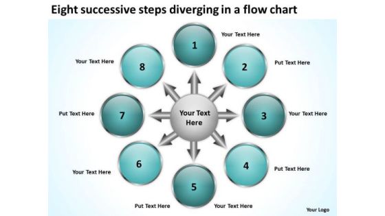 Eight Successive Steps Diverging A Flow Chart Processs And PowerPoint Templates Eight Successive Steps Diverging A Flow Chart Processs And PowerPoint Templates
