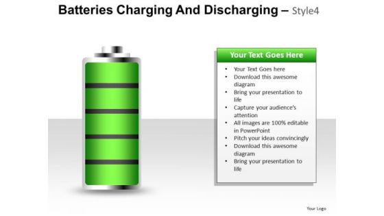 Electricity Batteries Charging 4 PowerPoint Slides And Ppt Diagramtemplates
