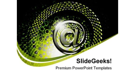 Email Spiral Background PowerPoint Template 0910 Email Spiral Background PowerPoint Template 0910