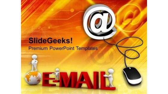Email Symbol With Computer Mouse Internet PowerPoint Templates Ppt Backgrounds For Slides 0113 Email Symbol With Computer Mouse Internet PowerPoint Templates Ppt Backgrounds For Slides 0113