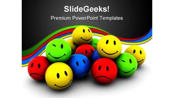 Emotion Icons Shapes PowerPoint Template 0910 Emotion Icons Shapes PowerPoint Template 0910