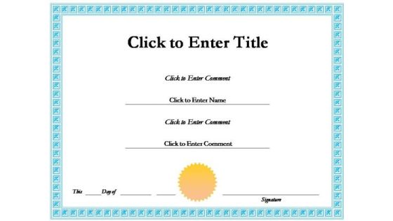 Employee Success Certificate PowerPoint Templates