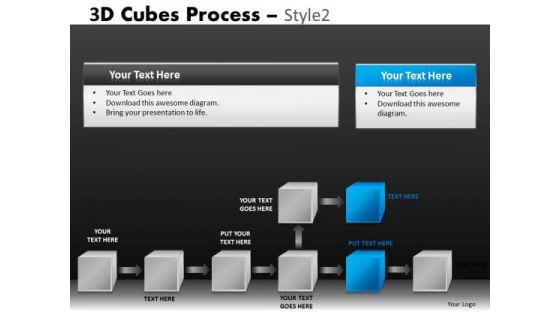 End Process Flow Powepoint Templates