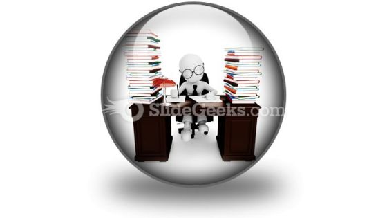 Endless Office Work PowerPoint Icon C Endless Office Work PowerPoint Icon C