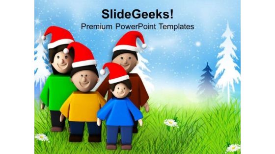 Enjoy Christmas Holidays With Family PowerPoint Templates Ppt Backgrounds For Slides 0613 Enjoy Christmas Holidays With Family PowerPoint Templates Ppt Backgrounds For Slides 0613