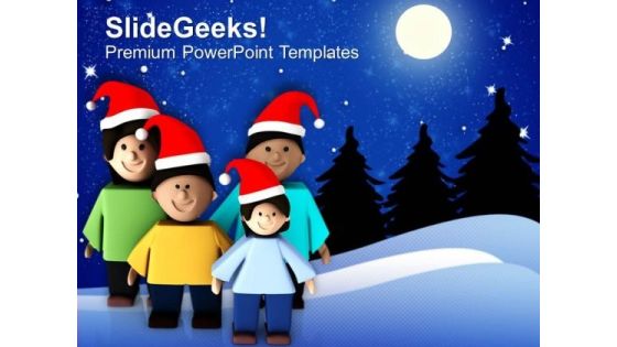 Enjoy Christmas With Family PowerPoint Templates Ppt Backgrounds For Slides 0513 Enjoy Christmas With Family PowerPoint Templates Ppt Backgrounds For Slides 0513