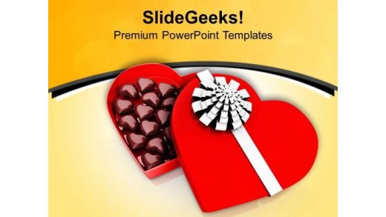 Enjoy Tasty Heart Shaped Chocolate PowerPoint Templates Ppt Backgrounds For Slides 0713 Enjoy Tasty Heart Shaped Chocolate PowerPoint Templates Ppt Backgrounds For Slides 0713
